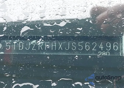 2018 Toyota Highlander Xle z USA, uszkodzony, nr VIN 5TDJZRFHXJS562496